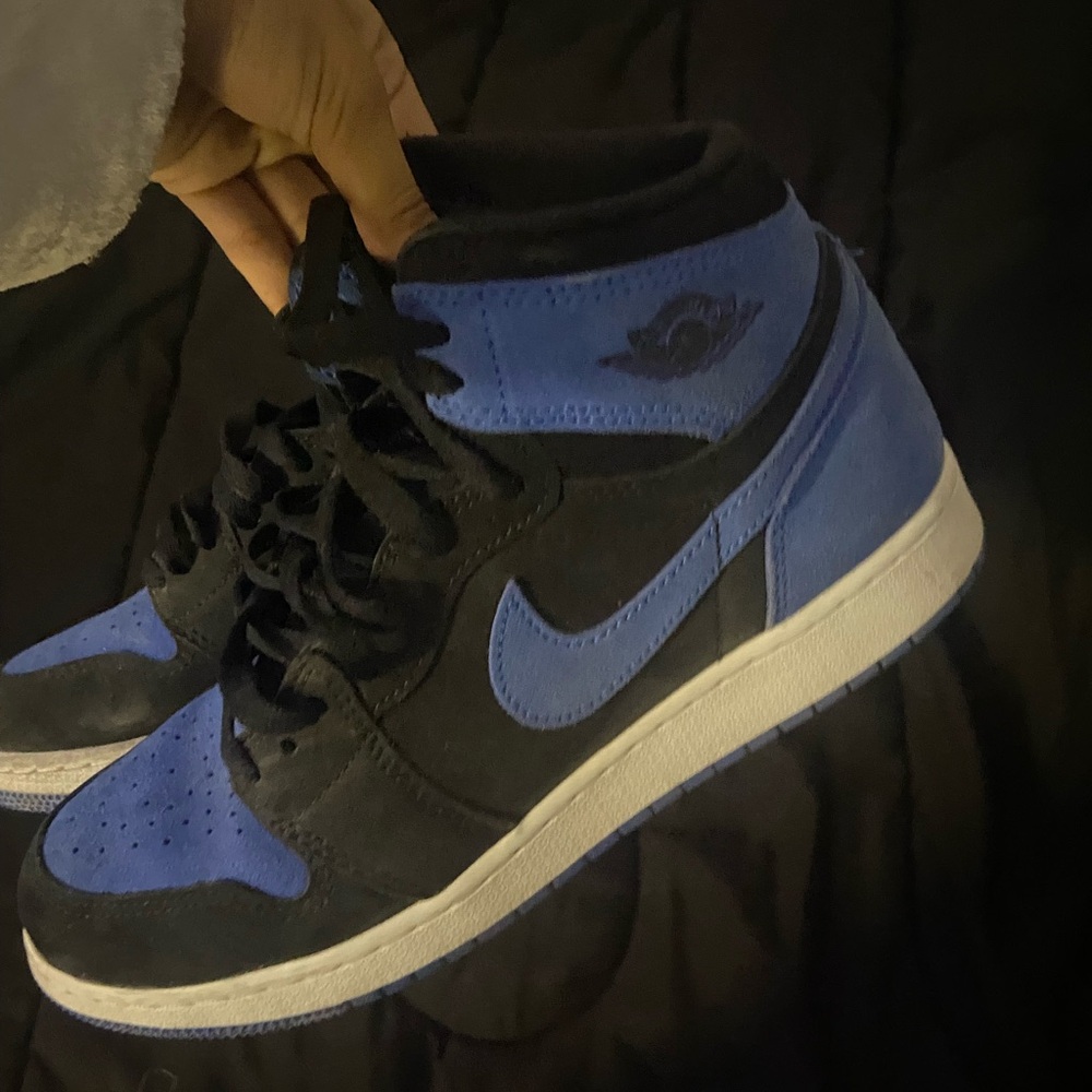Boys Black and Blue Sneakers
